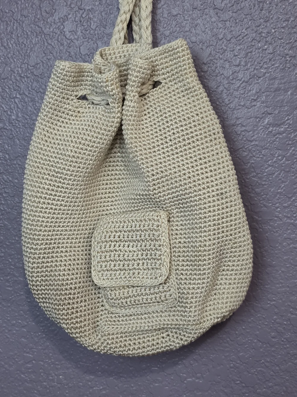 The Sak Cream Crochet Shoulder Tote